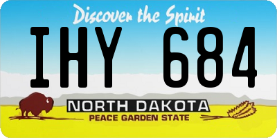 ND license plate IHY684
