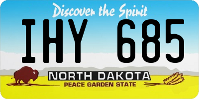 ND license plate IHY685