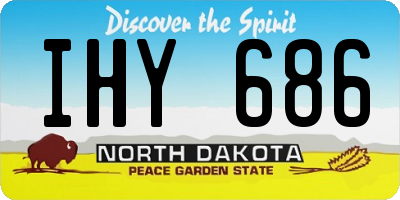 ND license plate IHY686