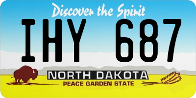 ND license plate IHY687
