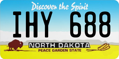 ND license plate IHY688