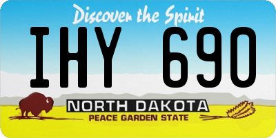 ND license plate IHY690