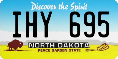ND license plate IHY695