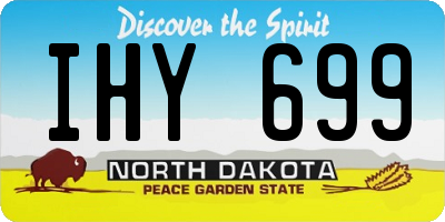 ND license plate IHY699