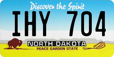 ND license plate IHY704