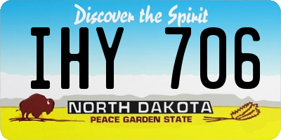 ND license plate IHY706