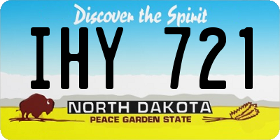 ND license plate IHY721