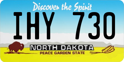 ND license plate IHY730