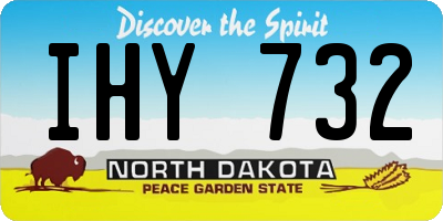 ND license plate IHY732