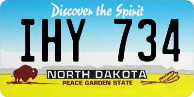 ND license plate IHY734