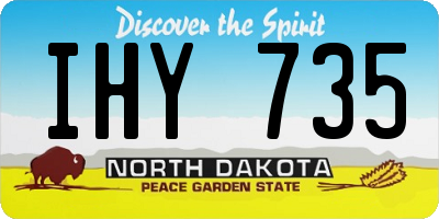 ND license plate IHY735