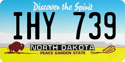 ND license plate IHY739