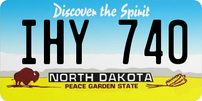 ND license plate IHY740