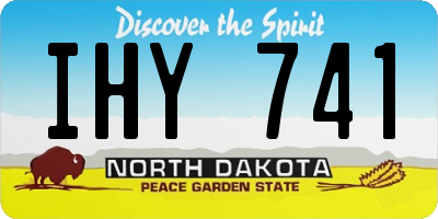 ND license plate IHY741