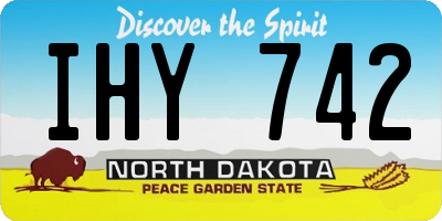 ND license plate IHY742