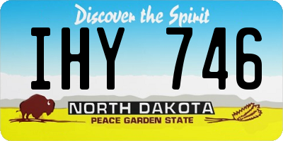 ND license plate IHY746