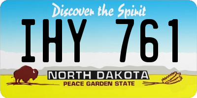 ND license plate IHY761