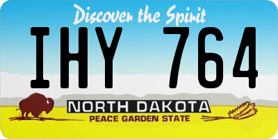 ND license plate IHY764