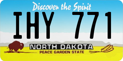 ND license plate IHY771