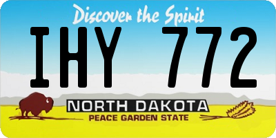 ND license plate IHY772