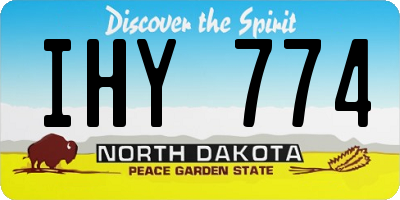 ND license plate IHY774