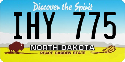 ND license plate IHY775