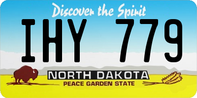 ND license plate IHY779