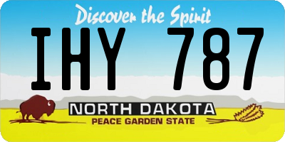 ND license plate IHY787