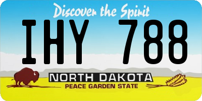 ND license plate IHY788