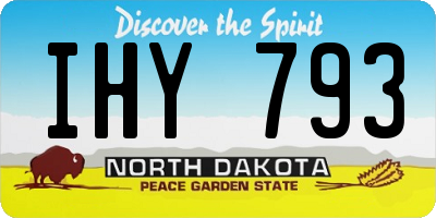 ND license plate IHY793