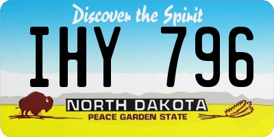 ND license plate IHY796