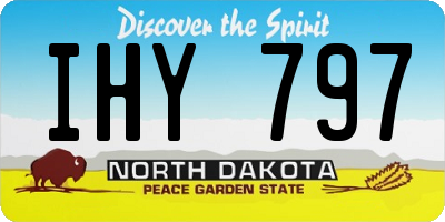 ND license plate IHY797