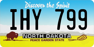 ND license plate IHY799
