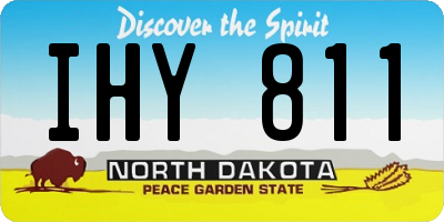 ND license plate IHY811