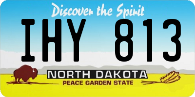 ND license plate IHY813