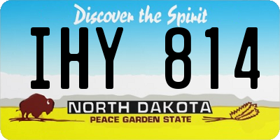 ND license plate IHY814