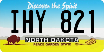 ND license plate IHY821