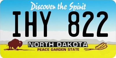 ND license plate IHY822