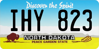 ND license plate IHY823