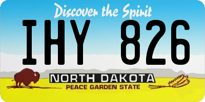 ND license plate IHY826