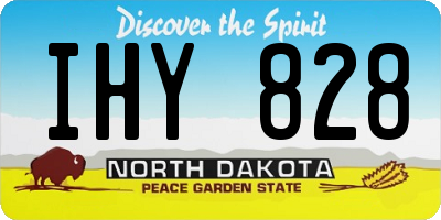 ND license plate IHY828