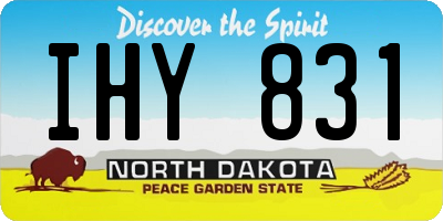 ND license plate IHY831