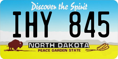 ND license plate IHY845