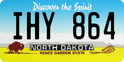 ND license plate IHY864