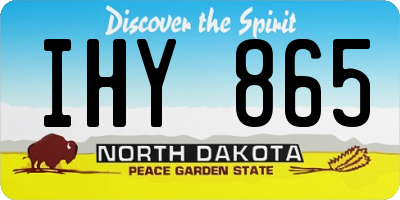 ND license plate IHY865
