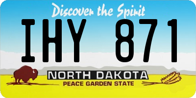 ND license plate IHY871