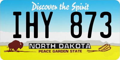 ND license plate IHY873