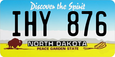 ND license plate IHY876