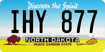 ND license plate IHY877