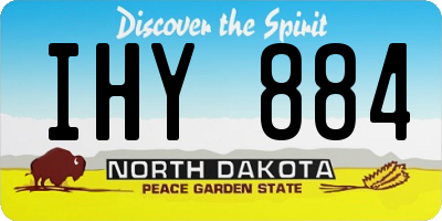 ND license plate IHY884